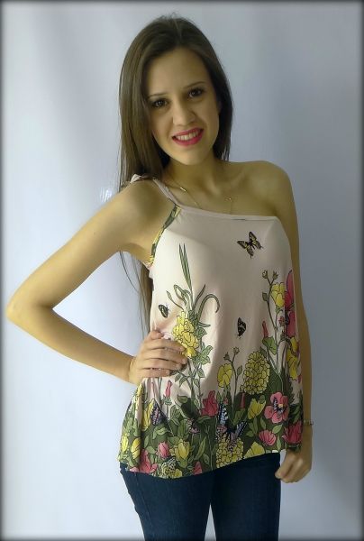 Blusinha Malha Borboleta
