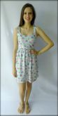 Vestido Costas Amarradas - Azul