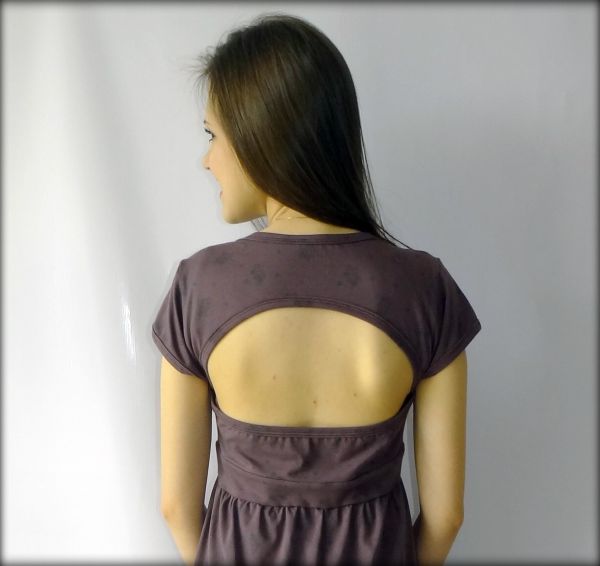 Vestido Roxo Florzinhas
