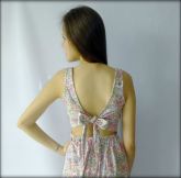 Vestido Costas Amarradas - Rosa